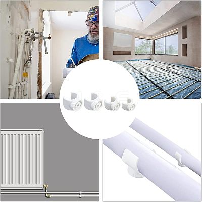 40Pcs 4 Style PVC Plastic U-Hook Holder FIND-CA0005-29-1