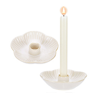 2Pcs Porcelain Candle Holders DJEW-PH0001-87A-1