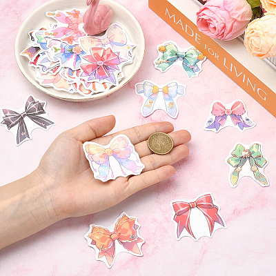 4 Sets PVC Plastic Decorative Sticker Labels DIY-SP0005-32C-1