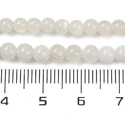 Natural White Moonstone Beads Strands X-G-D294-4mm-02-1