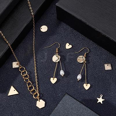 42Pcs 7 Style Brass Charms KK-PH0002-50-1