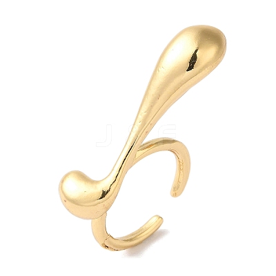 Alloy Open Cuff Rings for Women RJEW-S412-04G-05-1