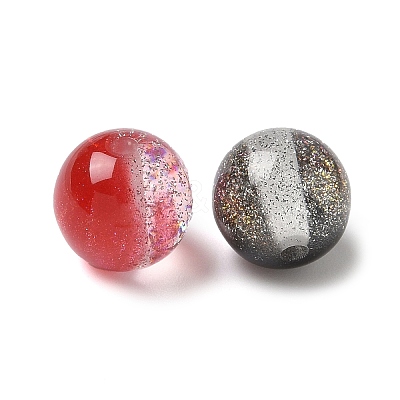 Two Tone Resin Beads RESI-Q025-02C-1