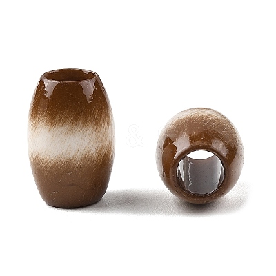 Opaque Acrylic European Beads OACR-Z036-04F-1
