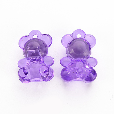 Transparent Acrylic Pendants TACR-S151-01B-747-1