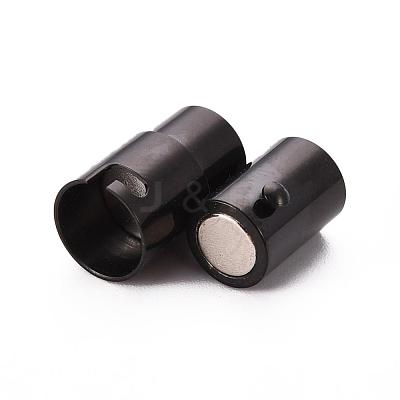 304 Stainless Steel Locking Tube Magnetic Clasps Ion Plating(IP) STAS-I045-12-6mm-1