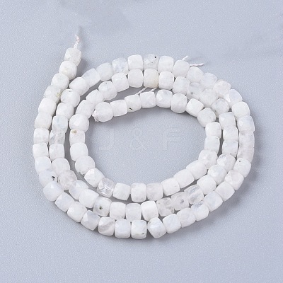 Natural Rainbow Moonstone Beads Strands G-L537-005A-1