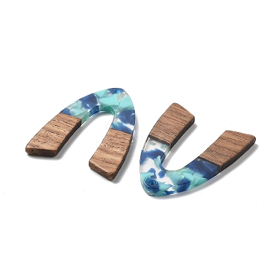 Resin and Walnut Pendants FIND-R051-11A-1