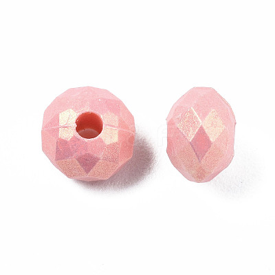 Spray Painted Acrylic Beads MACR-S280-03C-1