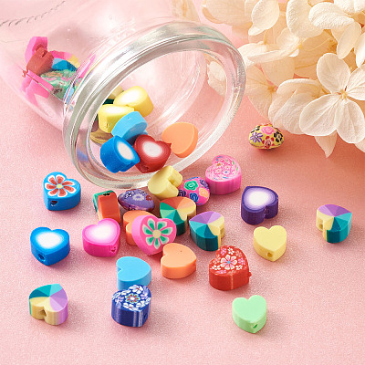 Handmade Polymer Clay Beads CLAY-TA0001-11-1