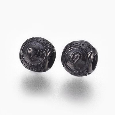 316 Surgical Stainless Steel European Beads STAS-P212-18B-05-1