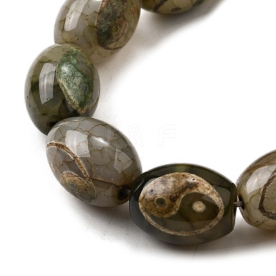 Tibetan Style dZi Beads Strands G-S389-A13-1