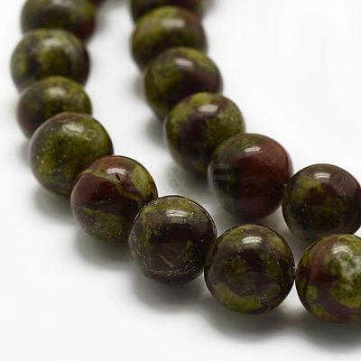 Natural Dragon Blood Beads Strands G-K194-10mm-03-1