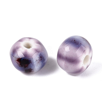 Vintage Handmade Porcelain Beads PORC-Q006-07F-1