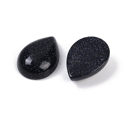 Synthetic Blue Goldstone Cabochons G-H094-01A-10-1