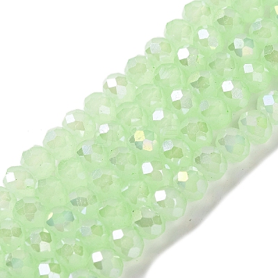 Baking Electroplate Glass Beads Strands DGLA-A039-J10mm-B10-1