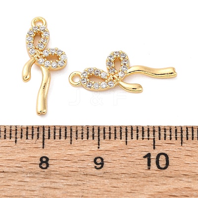 Brass Rhinestone Pendants KK-E793-16G-1