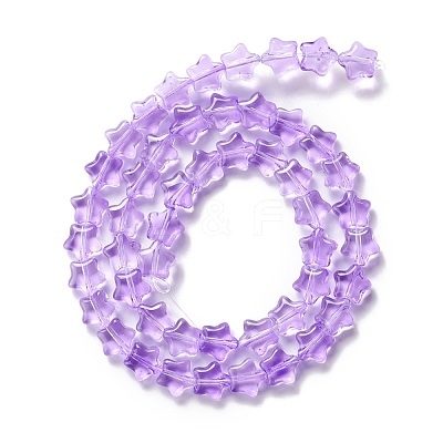 Transparent Glass Beads Strand GLAA-F112-02G-1