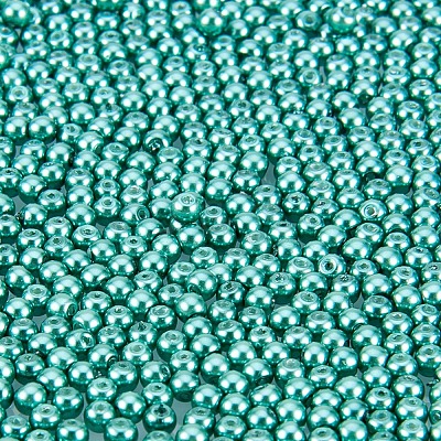 Eco-Friendly Dyed Glass Pearl Round Beads HY-PH0001-3mm-RB118-1
