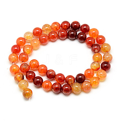Natural Dragon Veins Agate Beads Strands X-G-Q948-81A-8mm-1