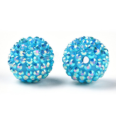 AB-Color Resin Rhinestone Beads RESI-S315-18x20-20-1