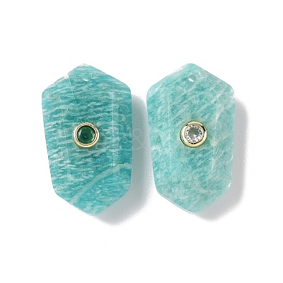 Natural Amazonite Faceted Pendants G-B151-02I-1