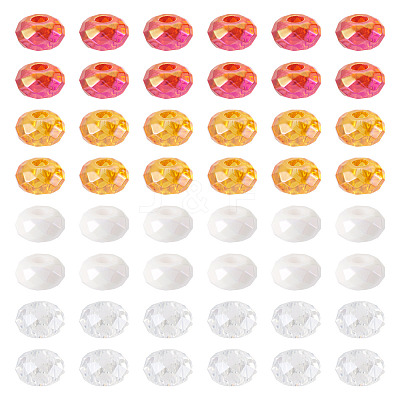 60Pcs 4 Colors Acrylic Beads SACR-TA0001-79-1