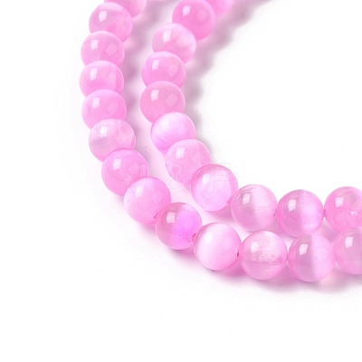 Natural Selenite Dyed Beads Strands G-P493-02A-1