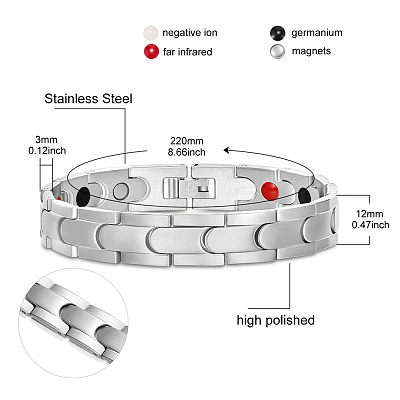 Stainless Steel Watch Band Bracelets JB651A-1