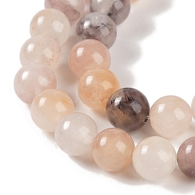 Natural Violet Strawberry Quartz Beads Strands G-P530-B02-03-1