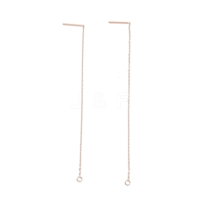 Ion Plating(IP) 304 Stainless Steel Stud Earring Finding LS-STAS-E161-06RG-1