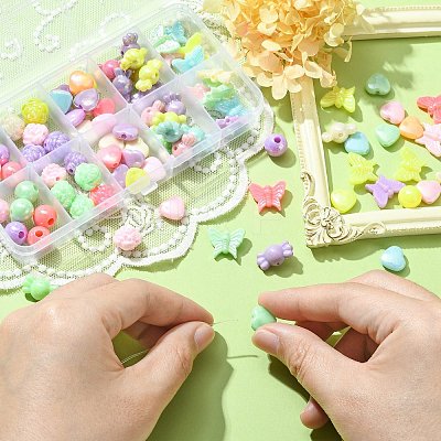 Opaque Acrylic Beads MACR-CJ0001-64-1