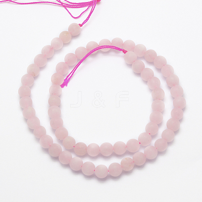 Natural Rose Quartz Beads Strands X-G-K194-8mm-06-1