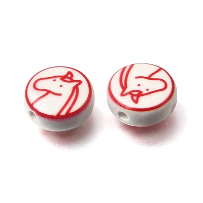 Handmade Porcelain Beads PORC-K013-02B-1