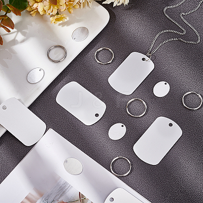 Blank Pendants Key Chain DIY Making Kit DIY-GA0002-50-1