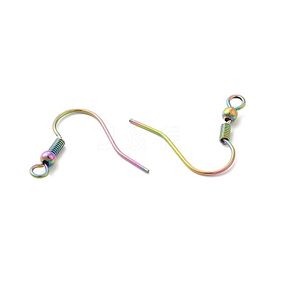Ion Plating(IP) 304 Stainless Steel Earring Hooks STAS-F075-41MC-1