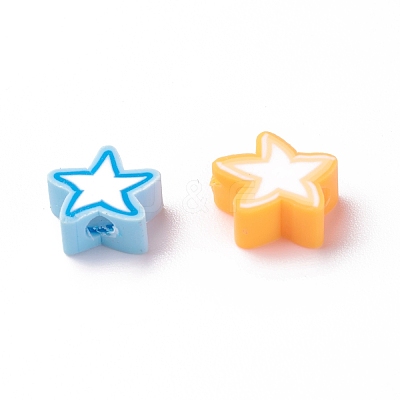 Handmade Polymer Clay Beads CLAY-I010-14-1