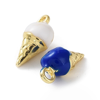 Rack Plating Alloy Enamel Charms PALLOY-Q458-11G-1