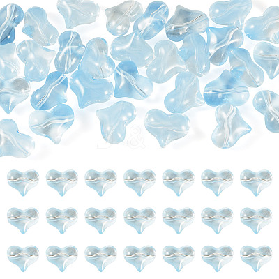30Pcs Transparent Glass Beads GLAA-TADJ0001-02F-1