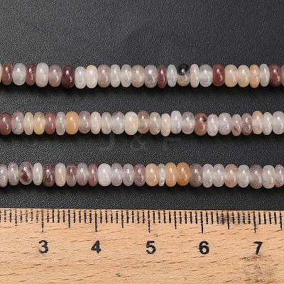 Natural Lepidolite/Purple Mica Stone Beads Strands G-L635-A30-4x2mm-1