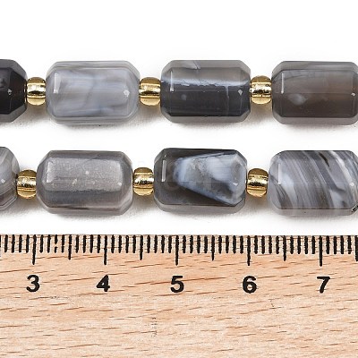Natural Botswana Agate Beads Strands G-P611-A01-01-1