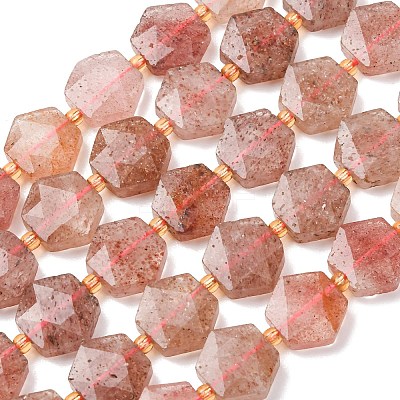 Natural Strawberry Quartz Beads Strands G-H344-A04-01-1