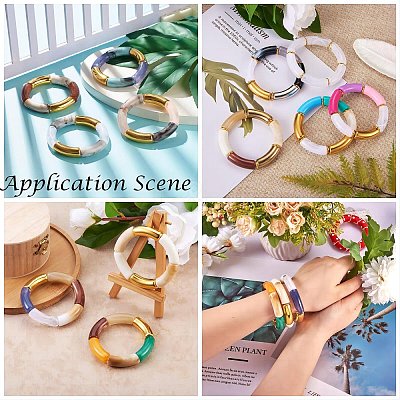 Two Tone Acrylic Beads LS-X-MACR-S272-78B-1