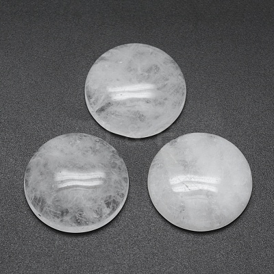 Natural Quartz Crystal Cabochons G-E492-A-01-1
