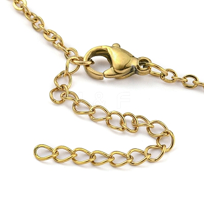 304 Stainless Steel Cable Chains Necklace Makings AJEW-P119-04B-G-1