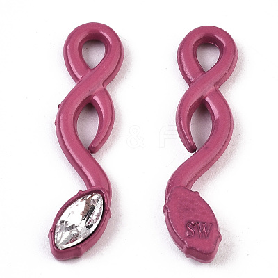 Spray Painted Alloy Pendants PALLOY-S132-224-RS-1