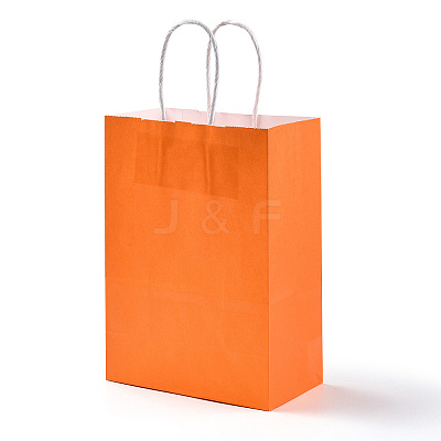 Pure Color Kraft Paper Bags LS-AJEW-G020-B-08-1