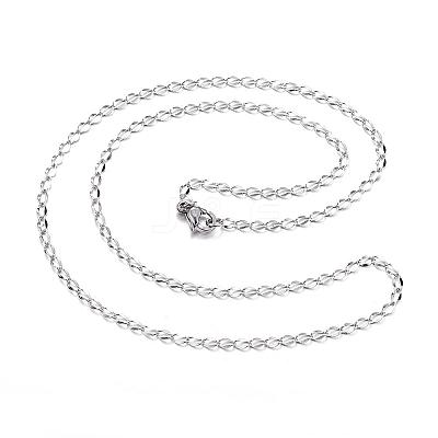 Tarnish Resistant 304 Stainless Steel Necklaces NJEW-E080-15P-1