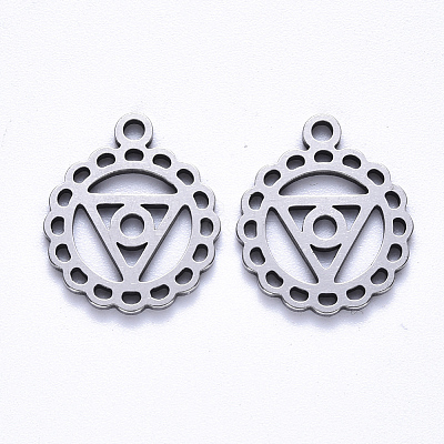 Non-Tarnish 304 Stainless Steel Pendants STAS-S113-007C-1