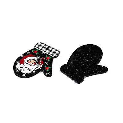 Christmas Theme Printing Acrylic Pendants X-BACR-N002-01A-1